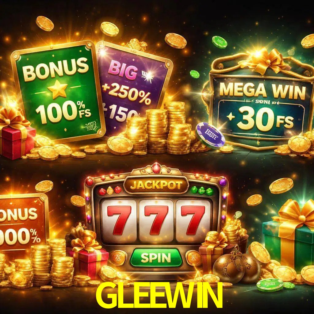 Tipos de bonos GLEEWIN incluyendo recompensas de bienvenida y promociones continuas
