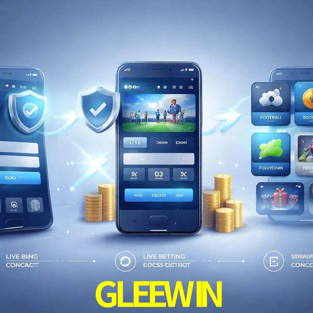 Pasos de acceso a la app GLEEWIN en pantalla de teléfono móvil